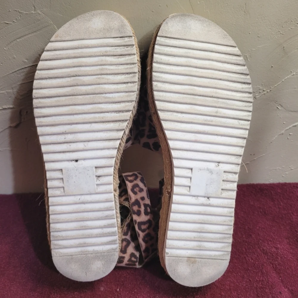 Soda Cheetah Platform Sandals with Buckle Closure, Womens Size 10